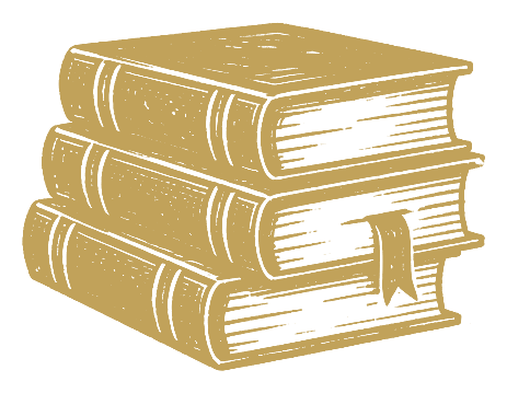Law books in gold