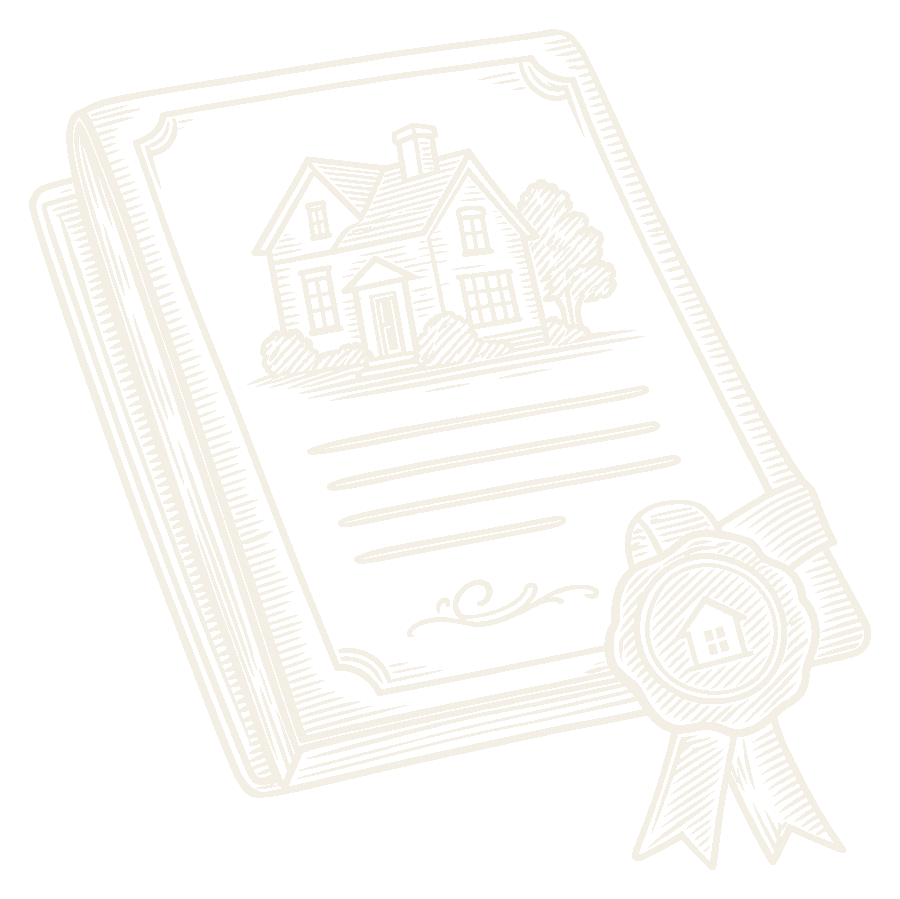Property deed in ivory