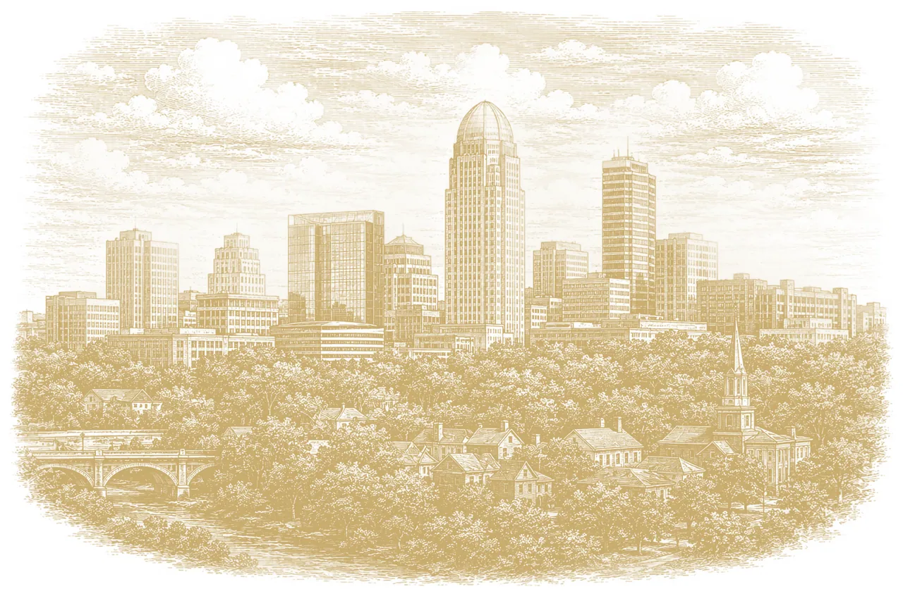 Winston-Salem in gold