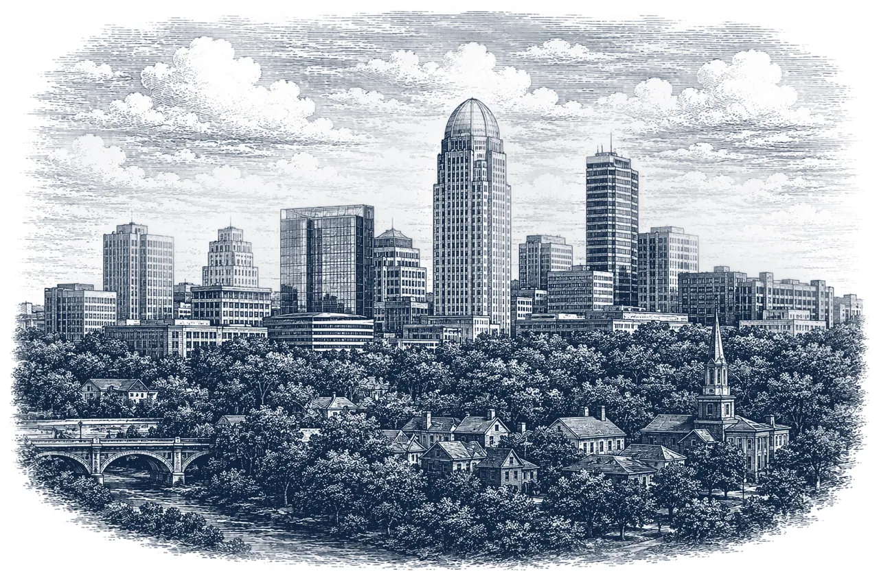 Winston-Salem in navy