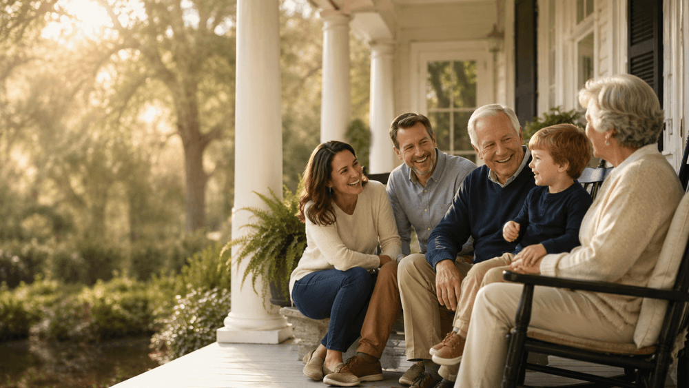 Porch gathering