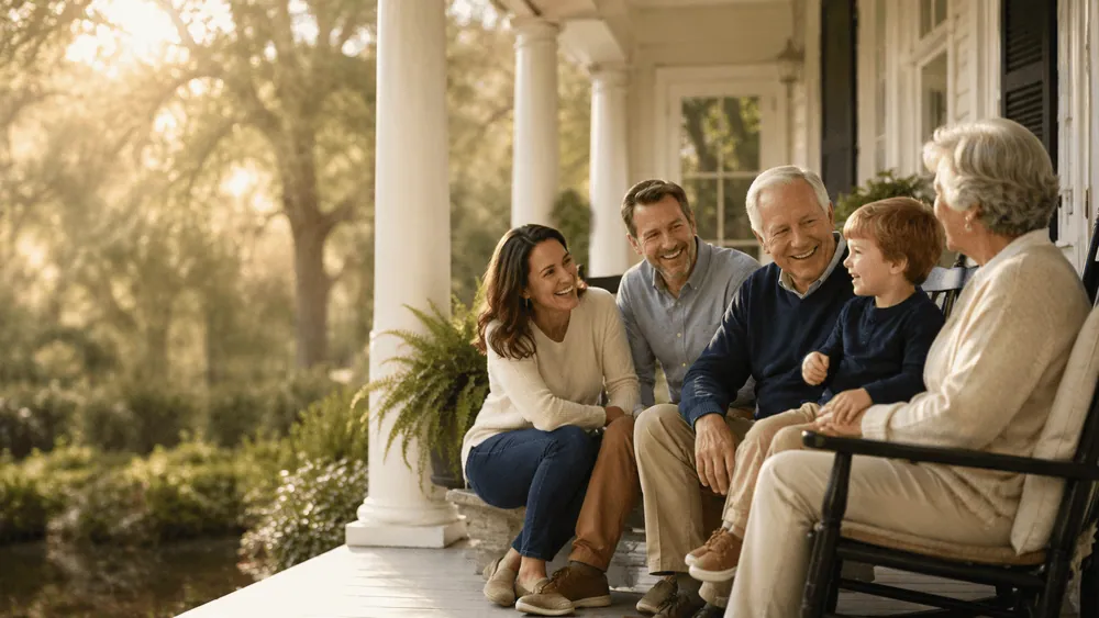 Porch gathering